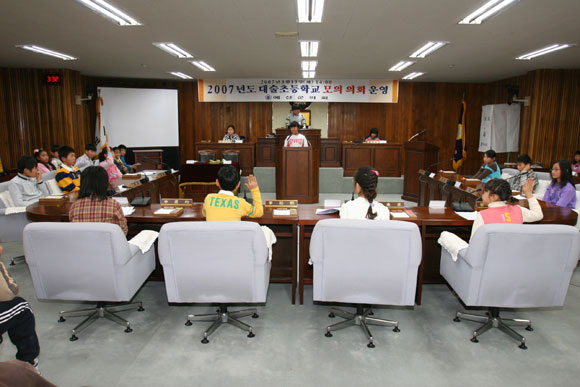 대술초등학교 모의의회 이미지(1)