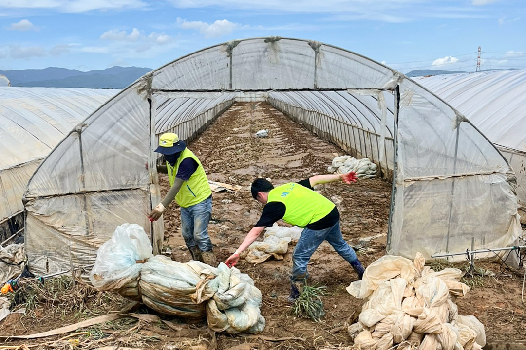 2025년 7월 20일 수해지역 현장답사 및 복구작업