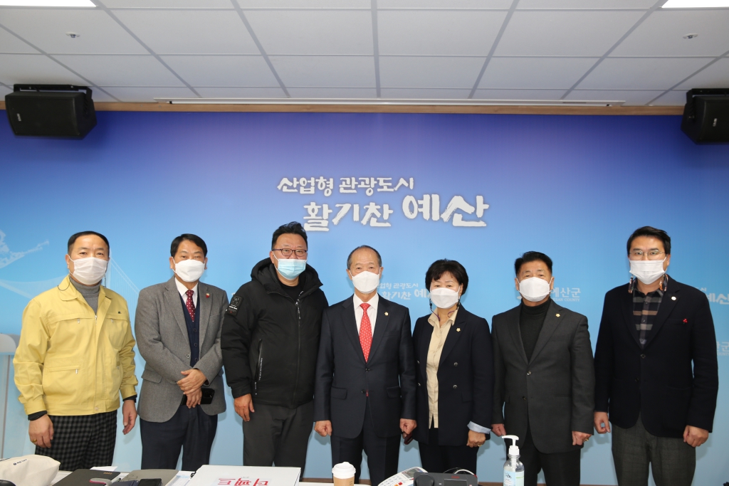 기자실 방문 신년인사