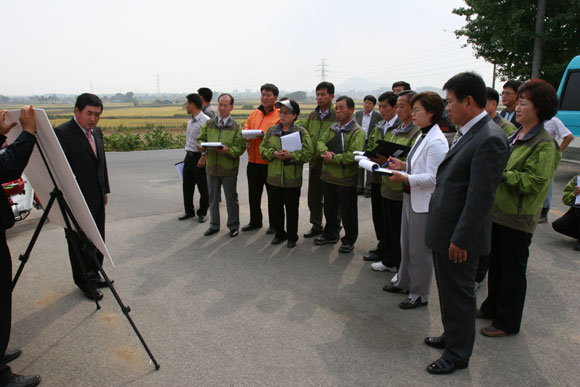 봉산면 당곡리 농어촌도로 확.포장사업