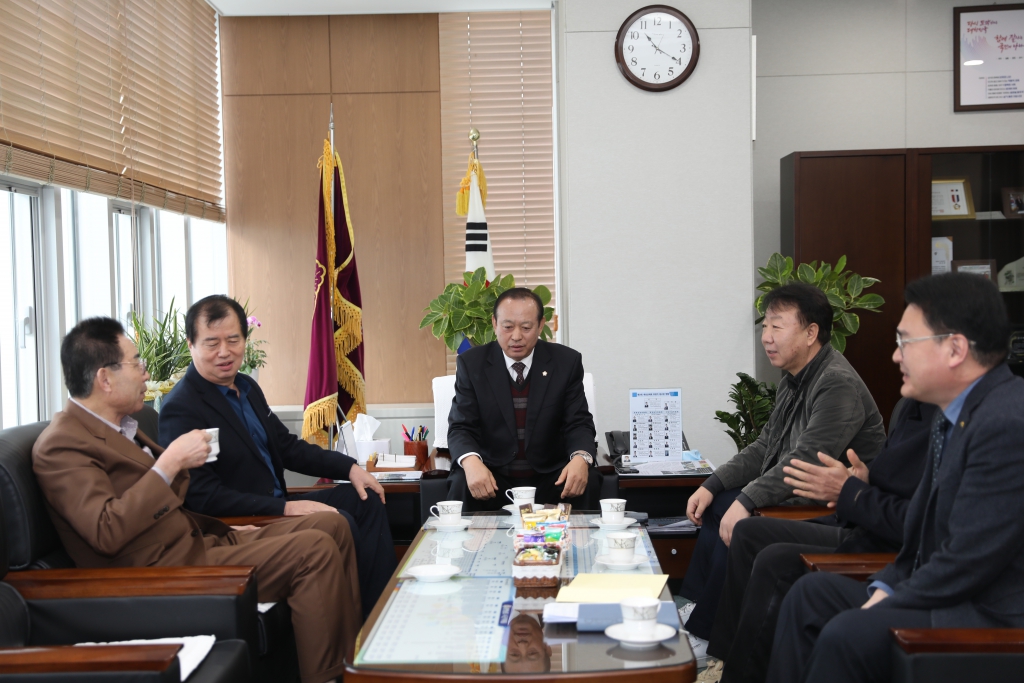 예산군재향군인회 회장단 방문