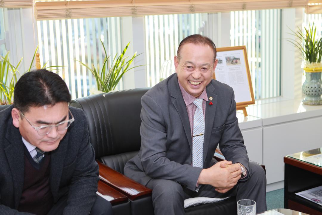 소방서장 의회 방문인사