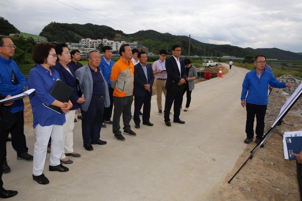 무한천 파크골프장 조상사업장 답사