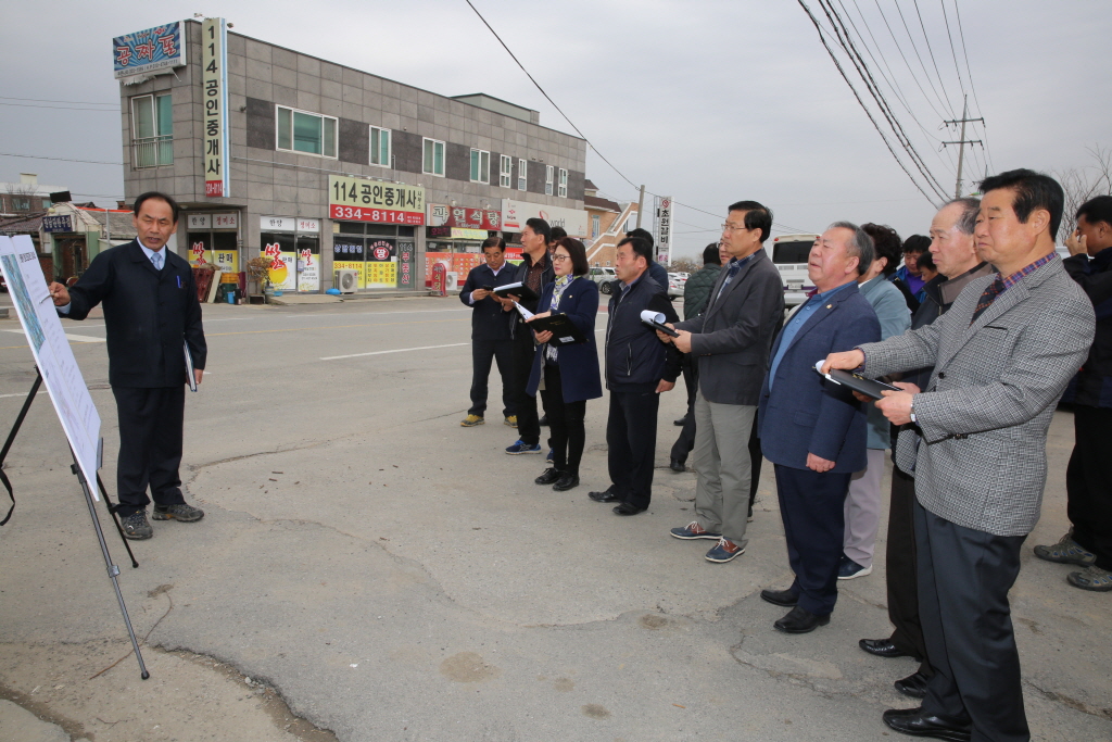 신례원역 진입로 회전교차로 설치사업장 답사