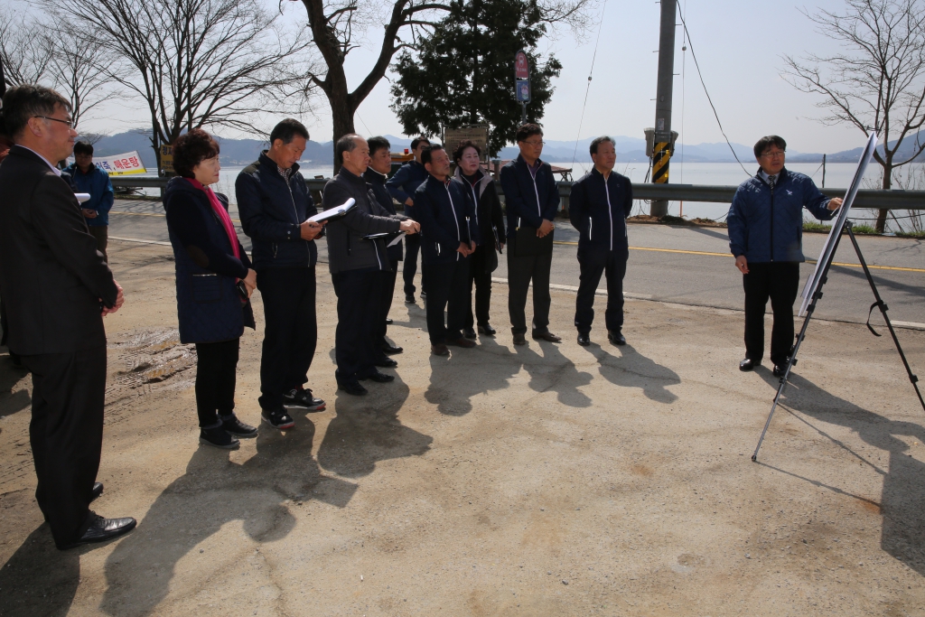 예당저수지 기반시설(느린호수길) 조성사업장 답사