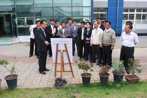 덕산중학교 방문