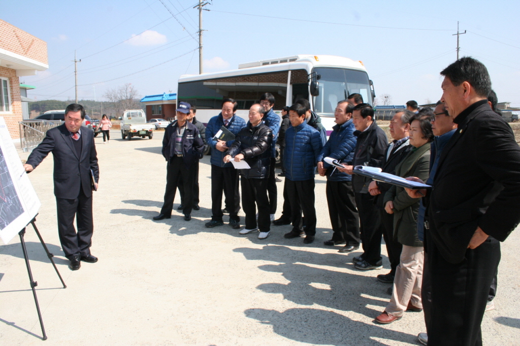 당곡~사석간 도로 확포장공사(사업장 답사)