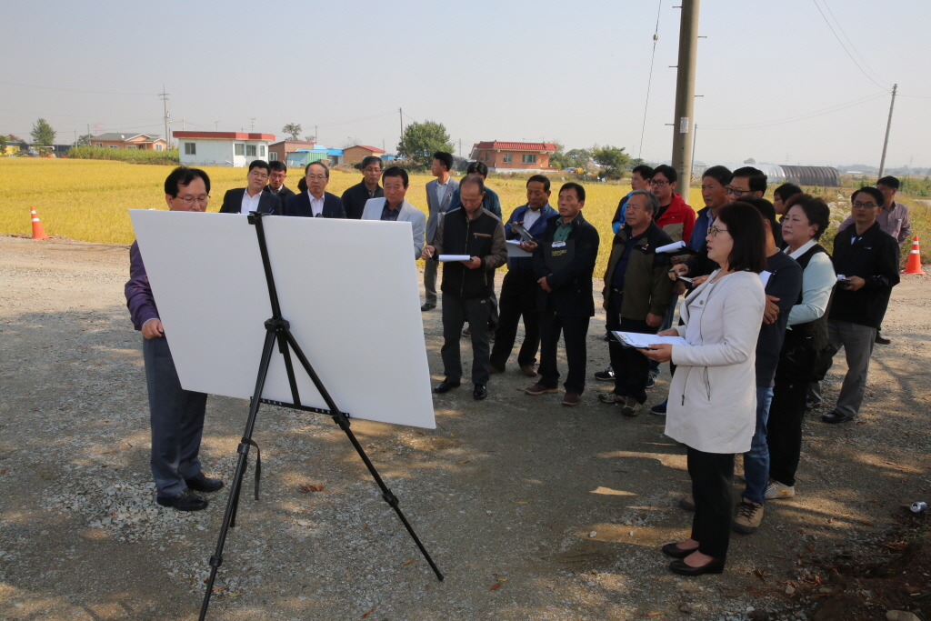 북문-하평간 농어촌도로개설사업장 답사