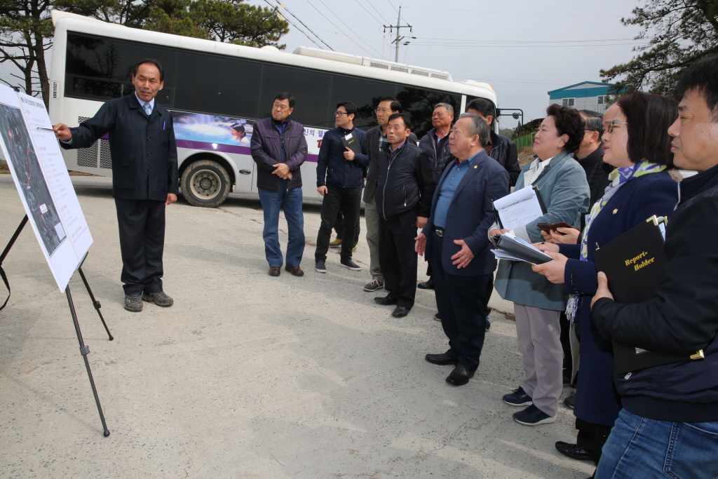 예림 조곡간 도로 확포장공사 사업장 답사