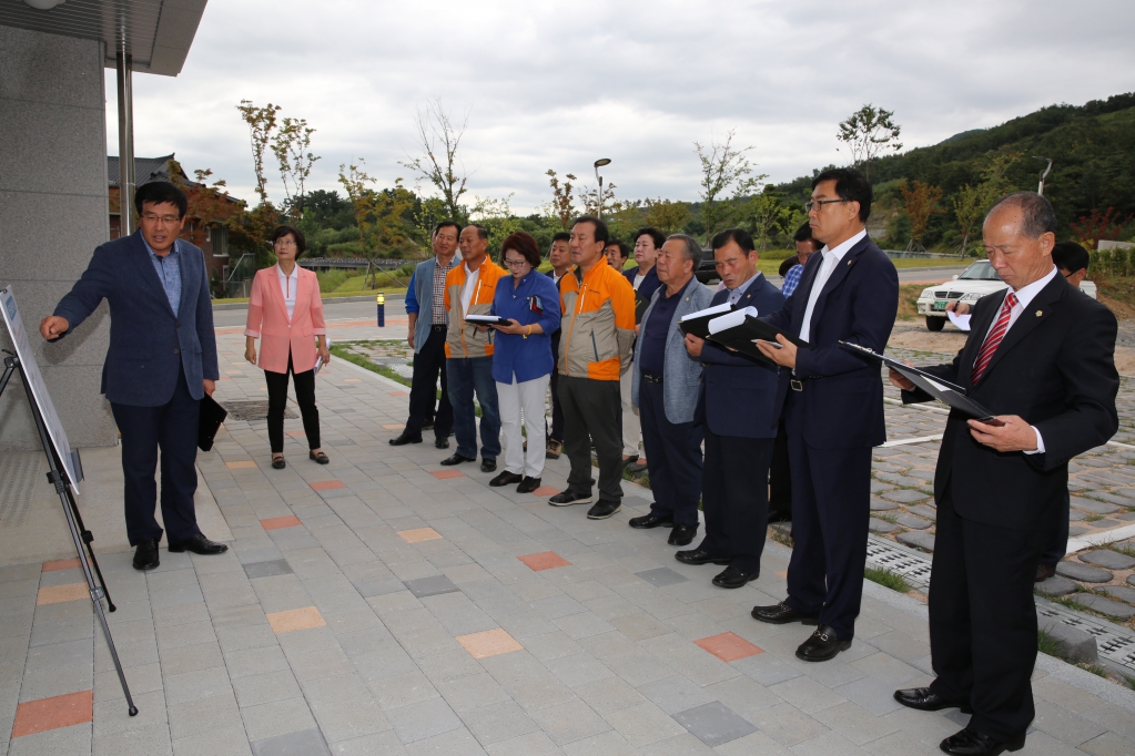예산군 보훈회관 신축사업장 답사