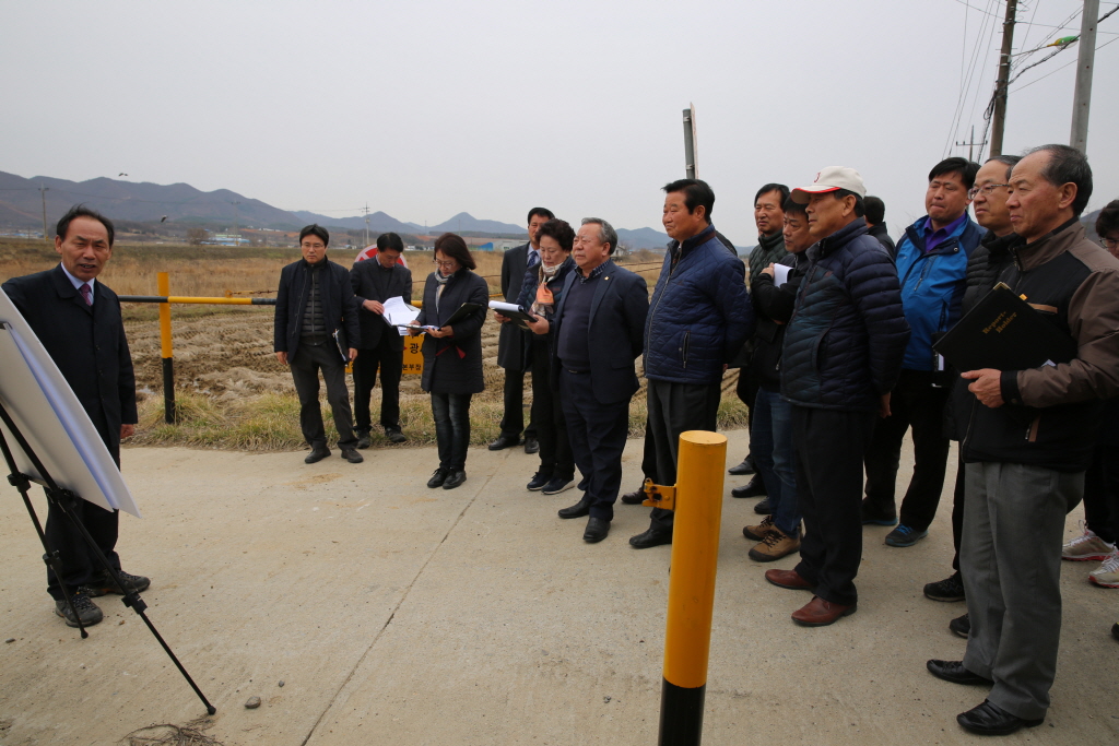 광시 용두양수장 설치사업장 답사