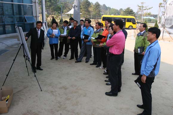 추사기념관 건립사업장 답사