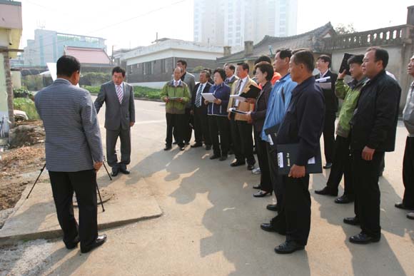 삽교 두3리 도로개설사업장 답사