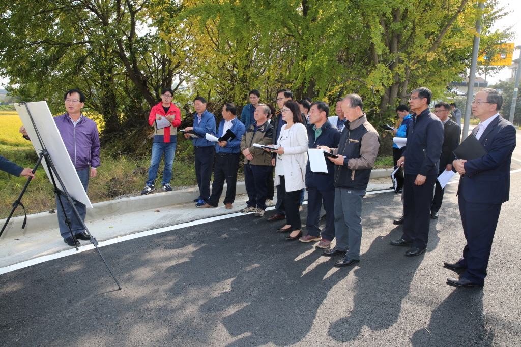봉산우회지방도 회전교차로 정비사업장 답사