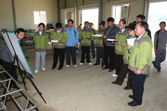 신양불원리 수출국화선별장 시설지원