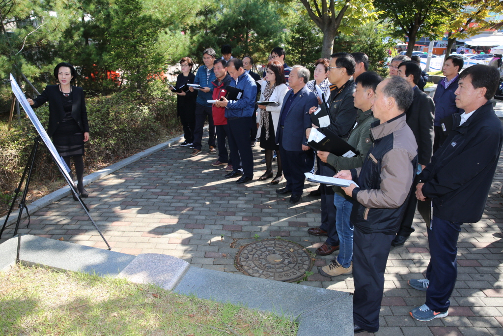 역전시장 주차장 조성사업장 답사