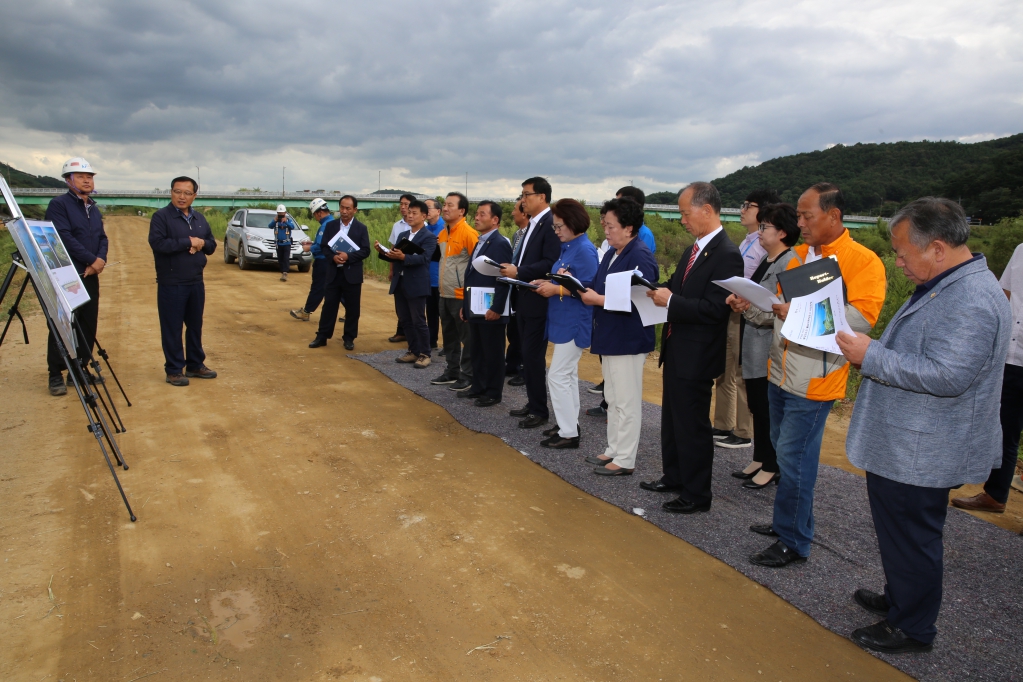 예당저수지 물넘이 확장공사 답사