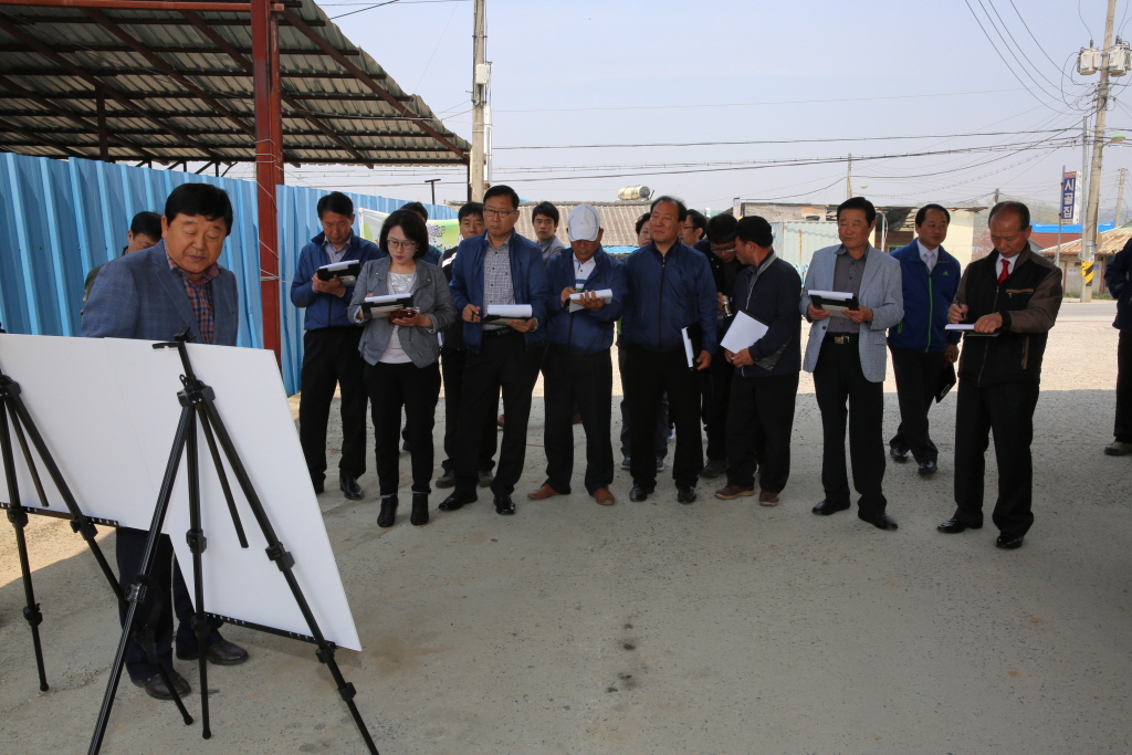 제212회 예산군의회(임시회) 군정주요사업장 답사