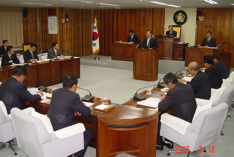 제1회추경예산안에 대한 군수답변