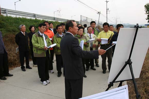 조사료가공(T.M.F)공장 신축사업장 답사