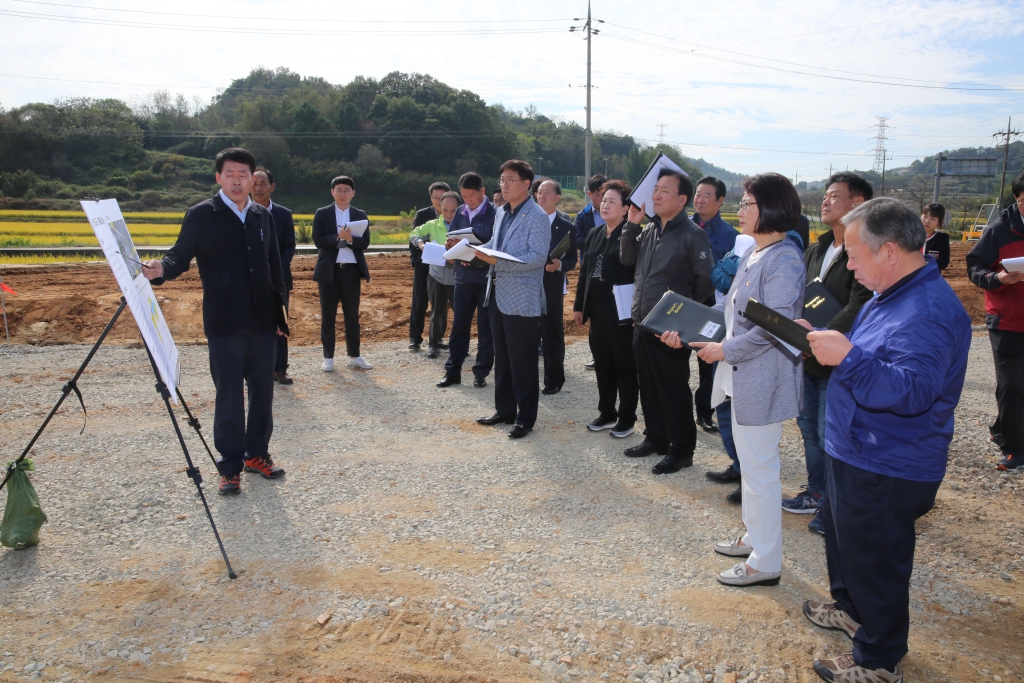 봉산 고도지구 신규마을조성사업장 답사