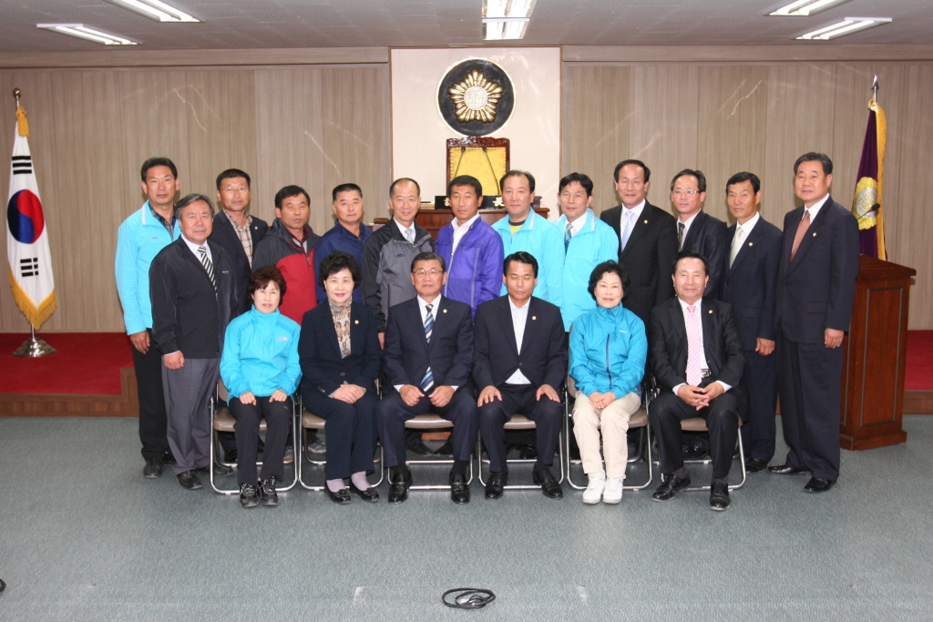 장성군의회의원 내방