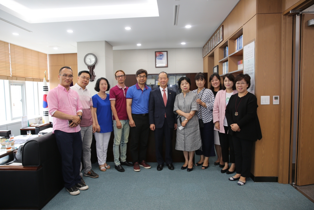 지역 아동센터장 의회 방문